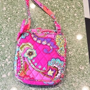 Vibrant Pink Quilted Shoulder Bag